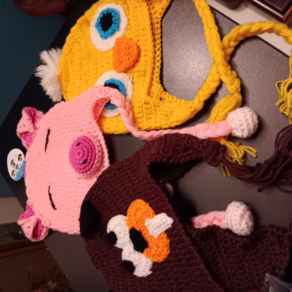 Colorful Animal Knit Hats f